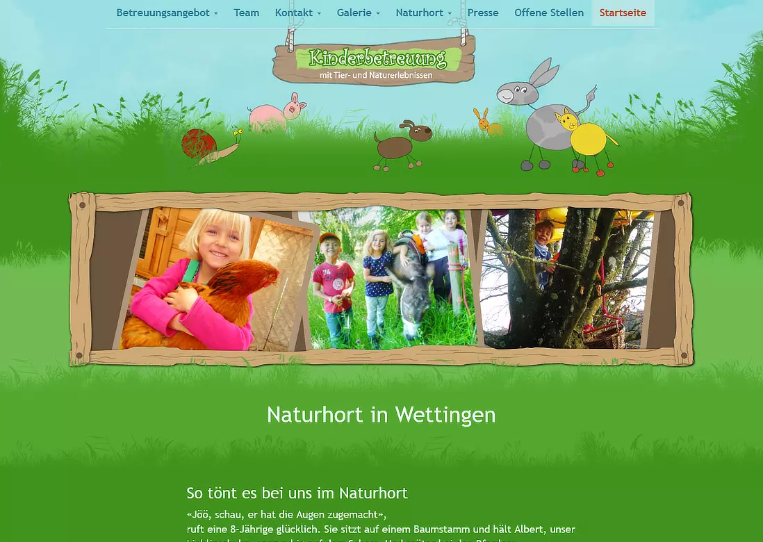 Webdesign für Naturhorte